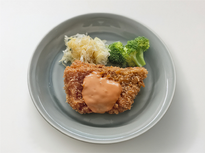 鯛のフライ オーロラソース