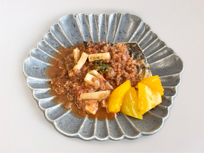 鯖のトマトオリーブ煮
