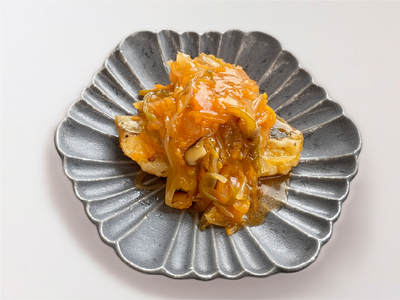 鰆の中華風野菜あんかけ