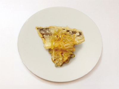 鯖の中華風黒酢あんかけ