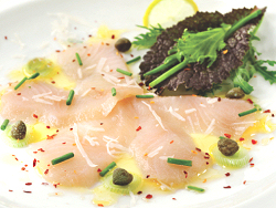 魚介類を使ったカルパッチョ