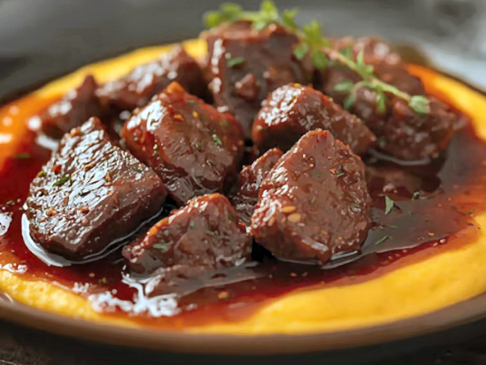 牛肉の赤ワイン煮込み