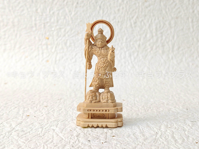 【ミニ仏像】　毘沙門天　専用厨子付