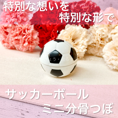 【ミニ骨つぼ】　サッカーボール型ミニ骨つぼ