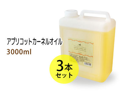 アプリコットカーネルオイル3000ml(コック付)&times;3本セット