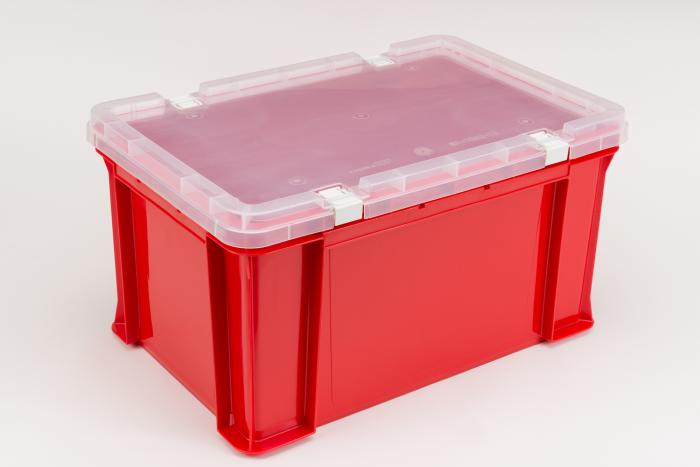 カラーコンテナ DO-ST-54用ロック蓋 透明 岐阜プラスチック工業