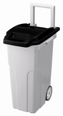 岐阜プラスチック工業 キャスターペール45C2 45L 4.5kg 可動式ハンドル付 簡易ロック蓋付 キャスター(&Phi;100ｍｍ&times;2輪)