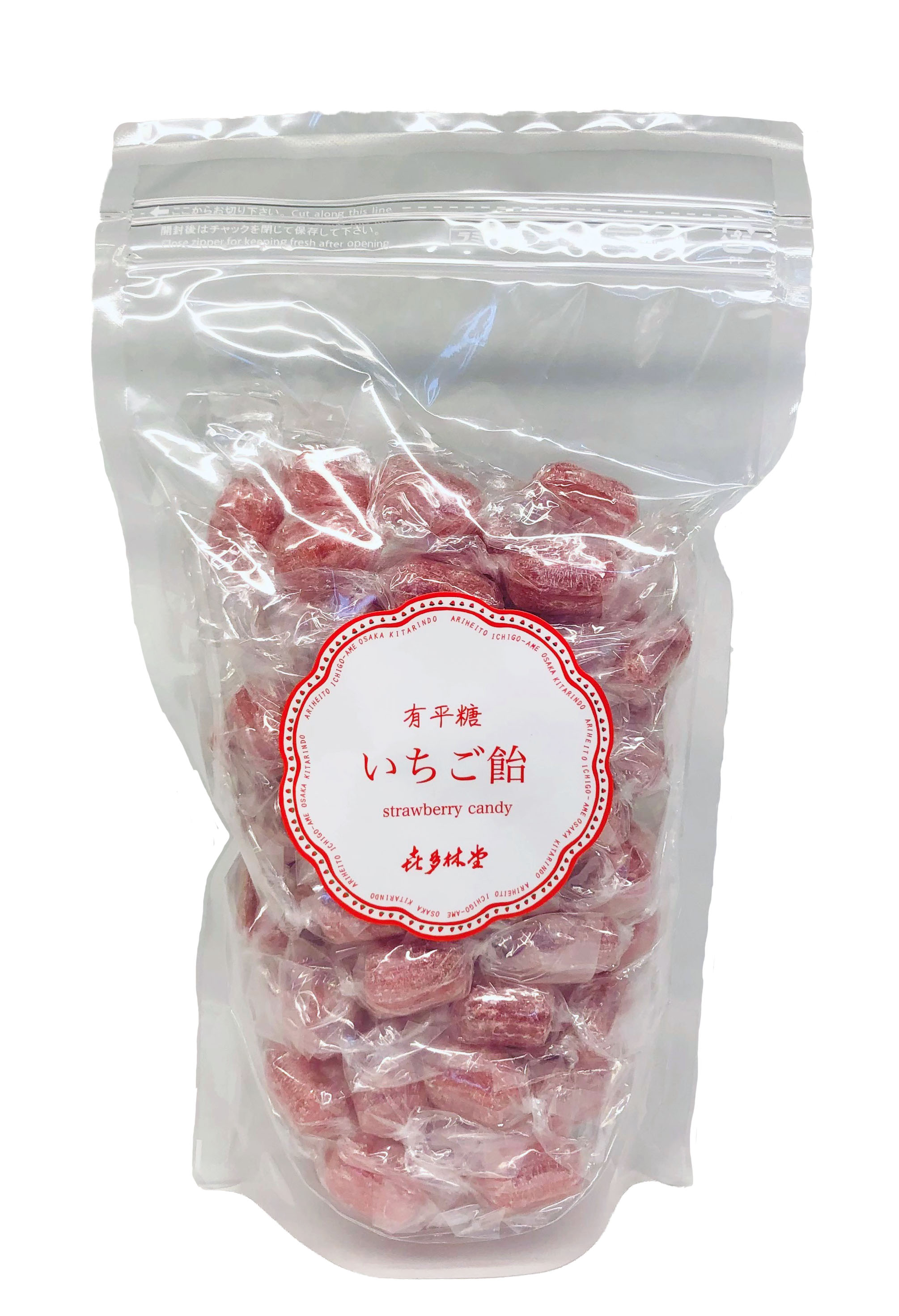 いちご飴徳用大袋（275g入） | 飴の喜多林堂