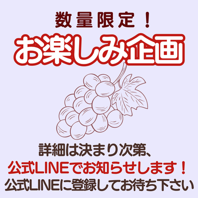 ☆数量限定☆お楽しみ企画（ゲリラ販売予定）