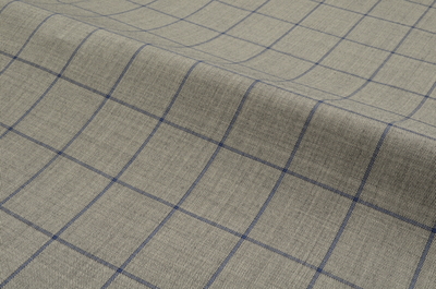 KI-27(鼠色格子柄 Super 150's）KINGSMILL