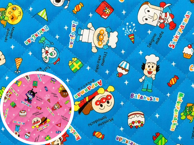 ポイント10倍！ 綿オックスキルト生地 それいけ！アンパンマン