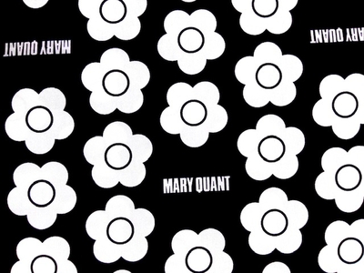 綿オックスプリント生地 MARY QUANT マリークワント