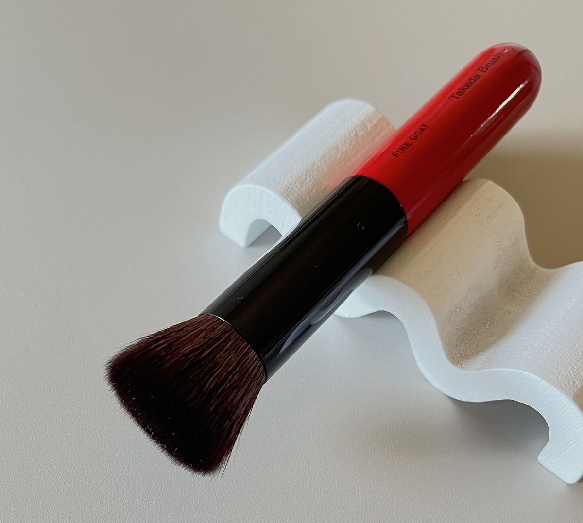 椿】ぱふブラシ WF18RFS STG（山羊毛100％） | 竹田ブラシ製作所