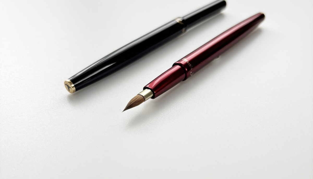 ラウンド型携帯用リップブラシ 2色 58C（イタチ毛100％） | 竹田ブラシ