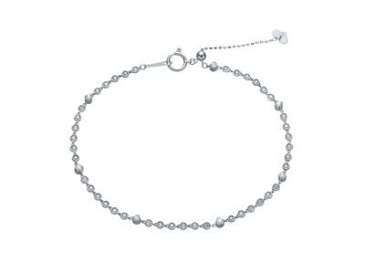 K18ダイヤモンドステーションブレスレット 0.5ct［WG／YG／PG］