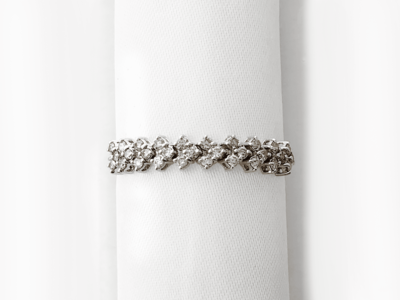 K18ダイヤモンドチェーンリング 0.3ct［WG／YG］