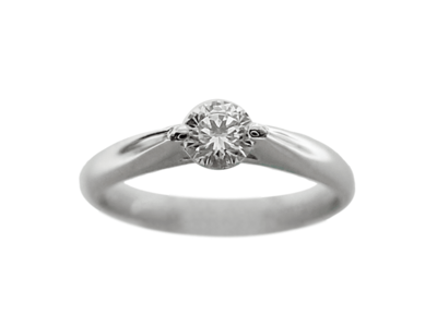 TYPEⅡaダイヤモンド PT950リング 0.3ct