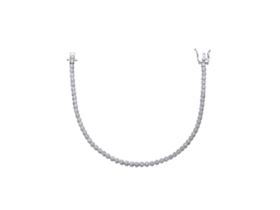 K18WGダイヤモンドスパークルテニスブレスレット 1.0ct