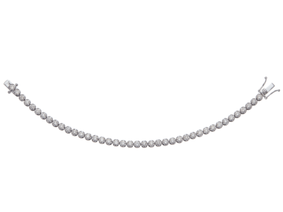 K18WGダイヤモンドテニスブレスレット 5.0ct