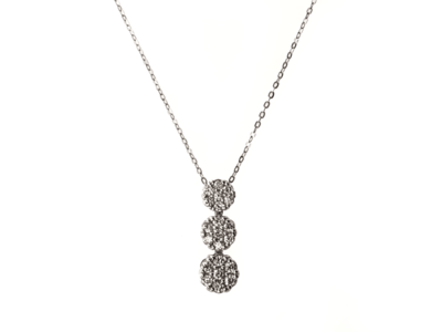 PTダイヤモンド３ストーン風ペンダント0.3ct