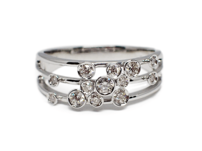 PT950 ダイヤモンドリング[天の川] 0.25ct 