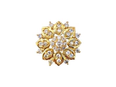 K18YGダイヤモンドデザインペンダントヘッド 0.2ct