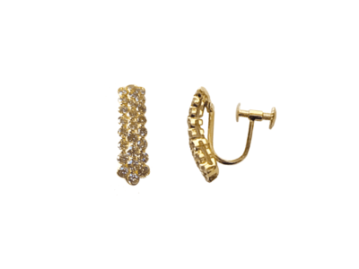 K18YGダイヤモンドイヤリング 0.7ct