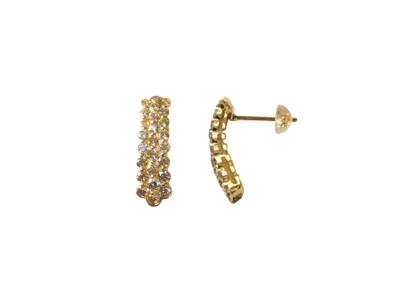 K18YGダイヤモンドピアス 0.7ct