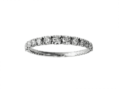 PT950ダイヤモンドハーフエタニティリング 0.5ct