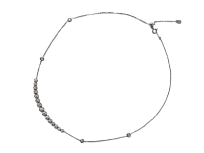 PTダイヤモンドグラデーション&ステーションネックレス 1.3ct[43cm]