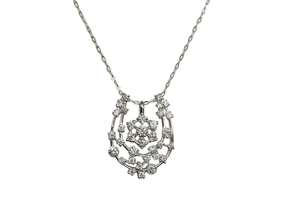 PTダイヤモンド3wayホースシューペンダント 0.38ct