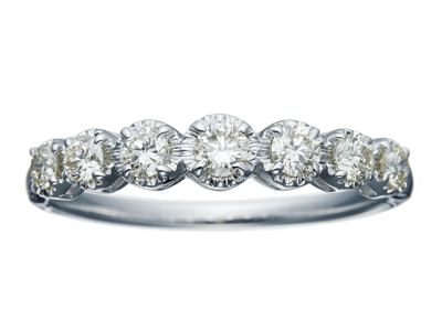 K18ダイヤモンドスパークルリング 0.35ct［WG／YG／PG］