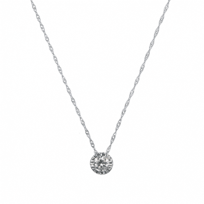 K18ダイヤモンドスパークルプチペンダント 0.3ct［WG／YG／PG］