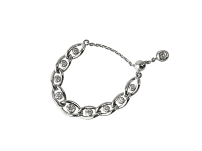 PTダイヤモンドフリーサイズチェーンリング 0.14ct