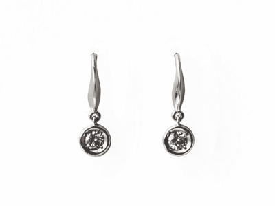 PT950ダイヤモンドフックピアス 0.1ct