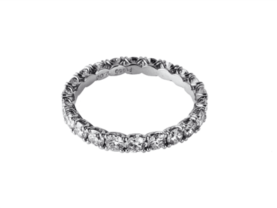 PT950ダイヤモンドフルエタニティリング 2.0ct