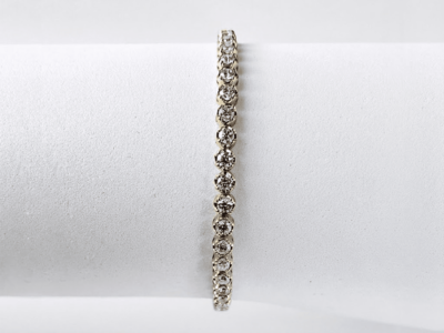 K18YG ダイヤモンドテニスブレスレット 3.0ct