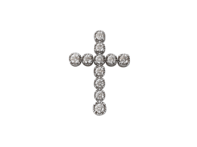 PT950ダイヤモンドクロスペンダントヘッド 0.4ct