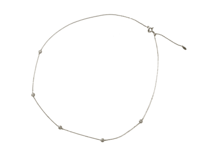 PTダイヤモンドステーションネックレス[45cm] 0.15ct