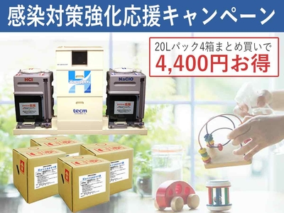 <まとめ買いでお得>Haccpper水 濃縮原液200ppm 20リットルパックx4箱セット