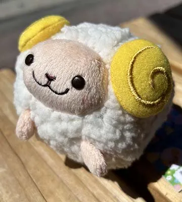 まんまるメエメエ マスコットボールチェーン - 信州白樺湖 マンモス