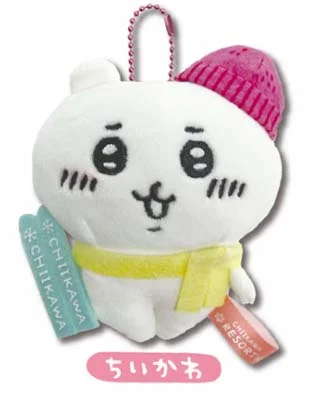 冬季リゾート限定 ちいかわ ・ハチワレ ぬいぐるみキーチェーン- 信州