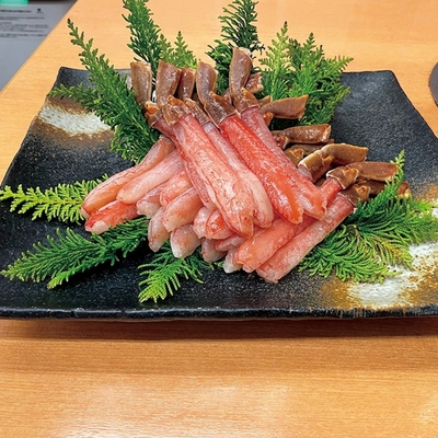 冷凍本ズワイ蟹ポーション しゃぶしゃぶ用袋入り(500g)15本入