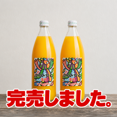みかんジュース温州 1リットル　2本セット