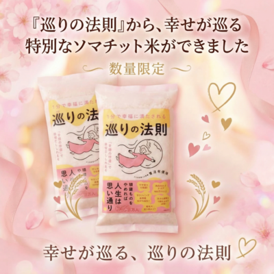 【巡りの法則 から幸せが巡る】ソマチット米 2合×2個+開運カードセット 限定品 送料込み