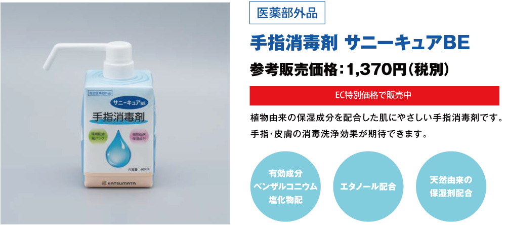 手指消毒剤 サニーキュアBE