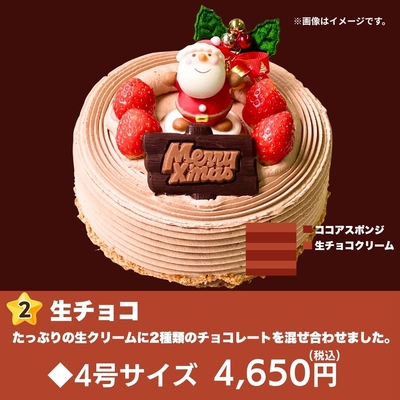 クリスマスケーキ 生チョコレート