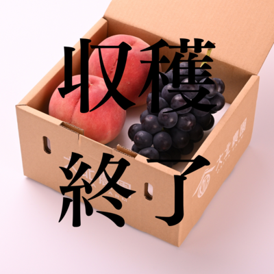 白桃2つと巨峰のセット