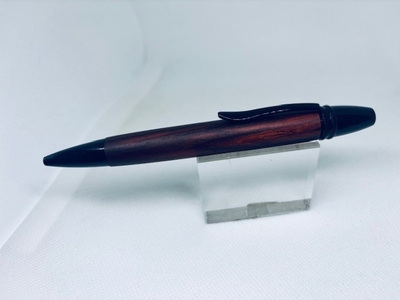 紅木　レッドサンダー　ワシントン条約材　インド産　レア材　ブラック金具　ジェットストリーム芯