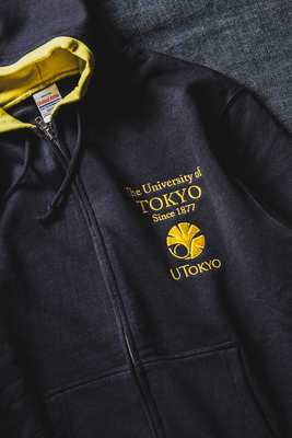 UTOKYO 刺繍ジップアップパーカー ネイビー | 東大生協公式オンライン